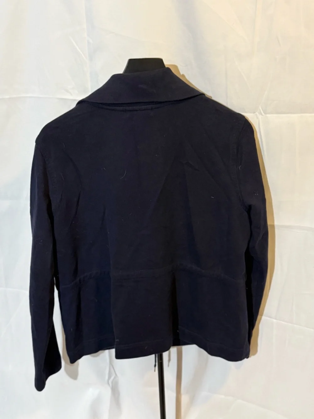 Chaps Dark Navy Utility Jacket with Button Front - Picture 6 of 6